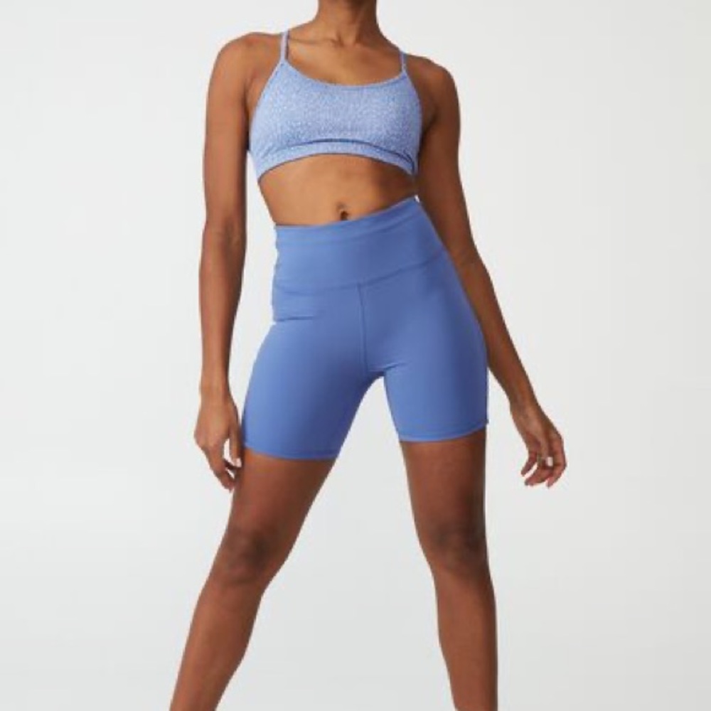 Pale Blue Biker Shorts with side pockets- BRAND NEW